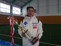 第54回相模原市民スキー選手権大会最優秀選手賞の荻野隆徳さん